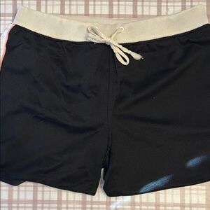 Kids Black and Cream Shorts